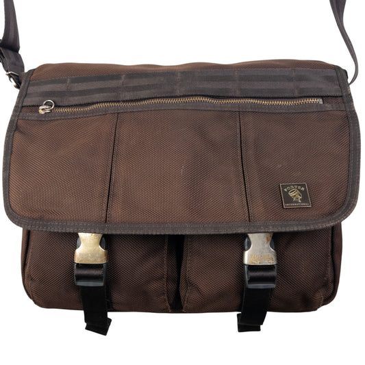 Vintage Porter International Crossbody Satchel Bag