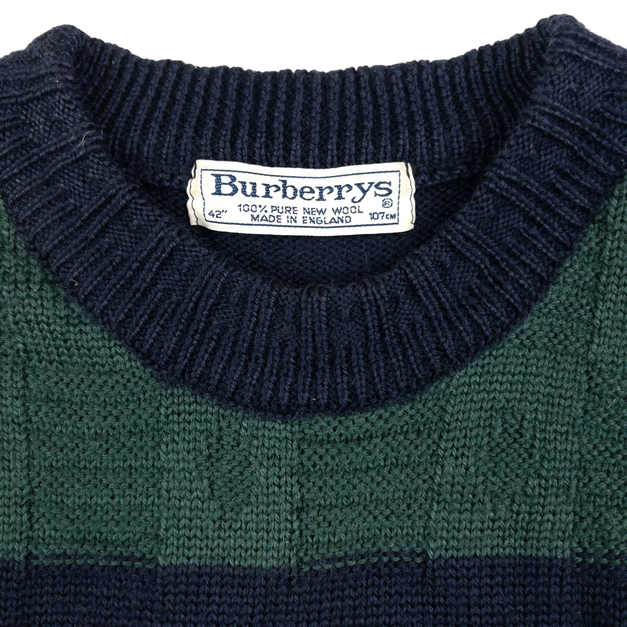 Vintage Burberry Embroidered Knit Jumper Size M
