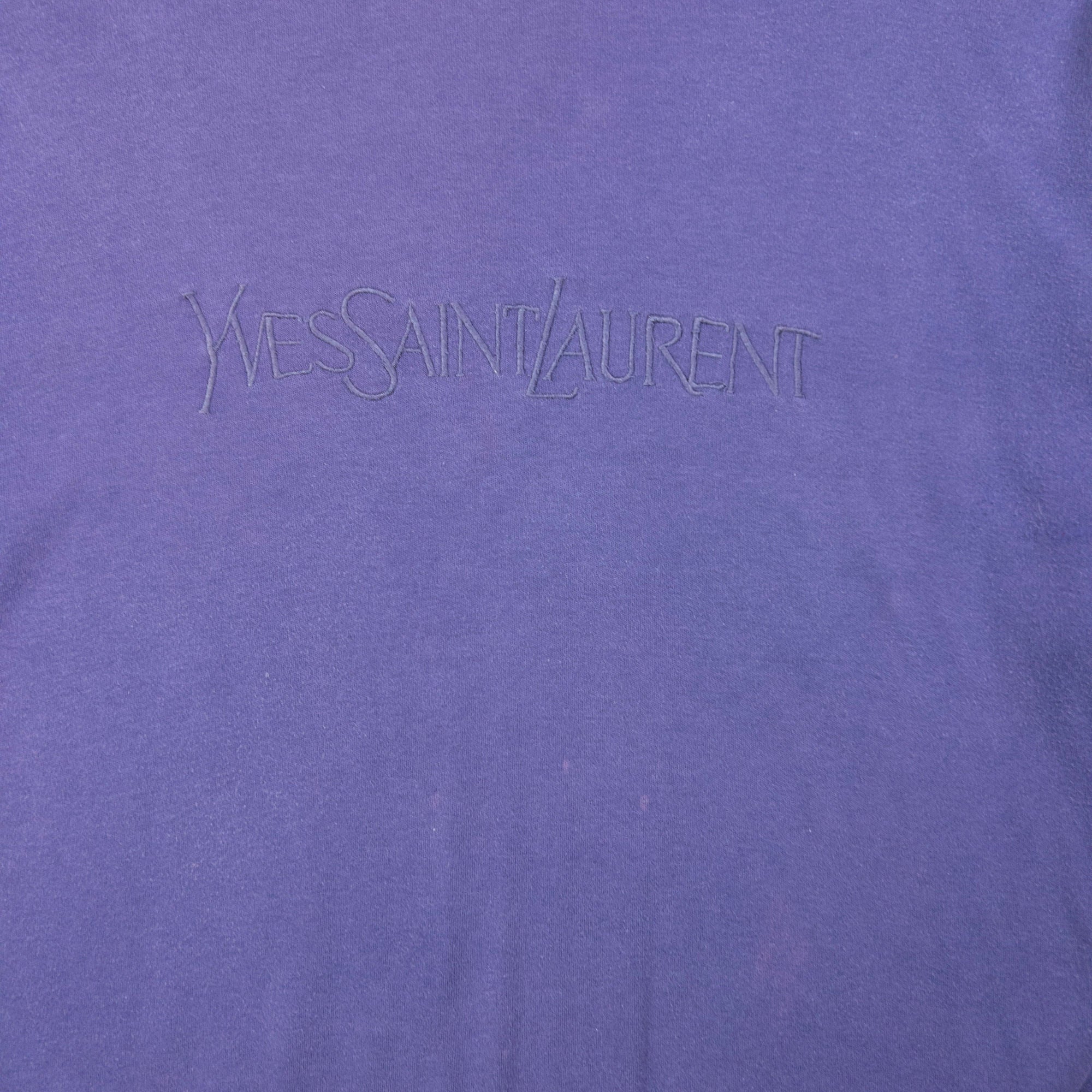 Vintage YSL Yves Saint Laurent Embroidered Sweatshirt Size S