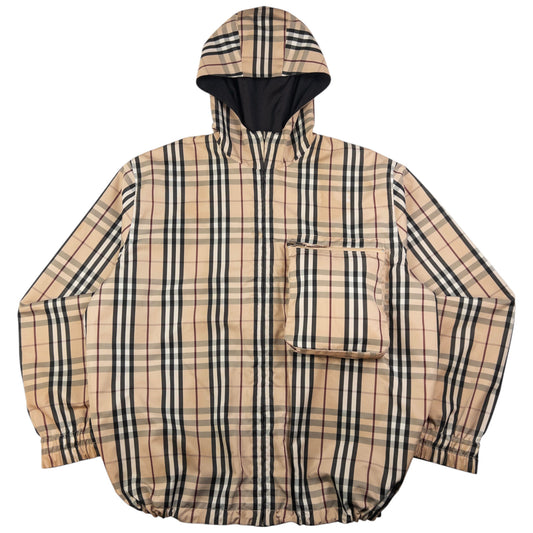 Vintage Burberry Nova Check Reversible Zip Up Jacket Size XL