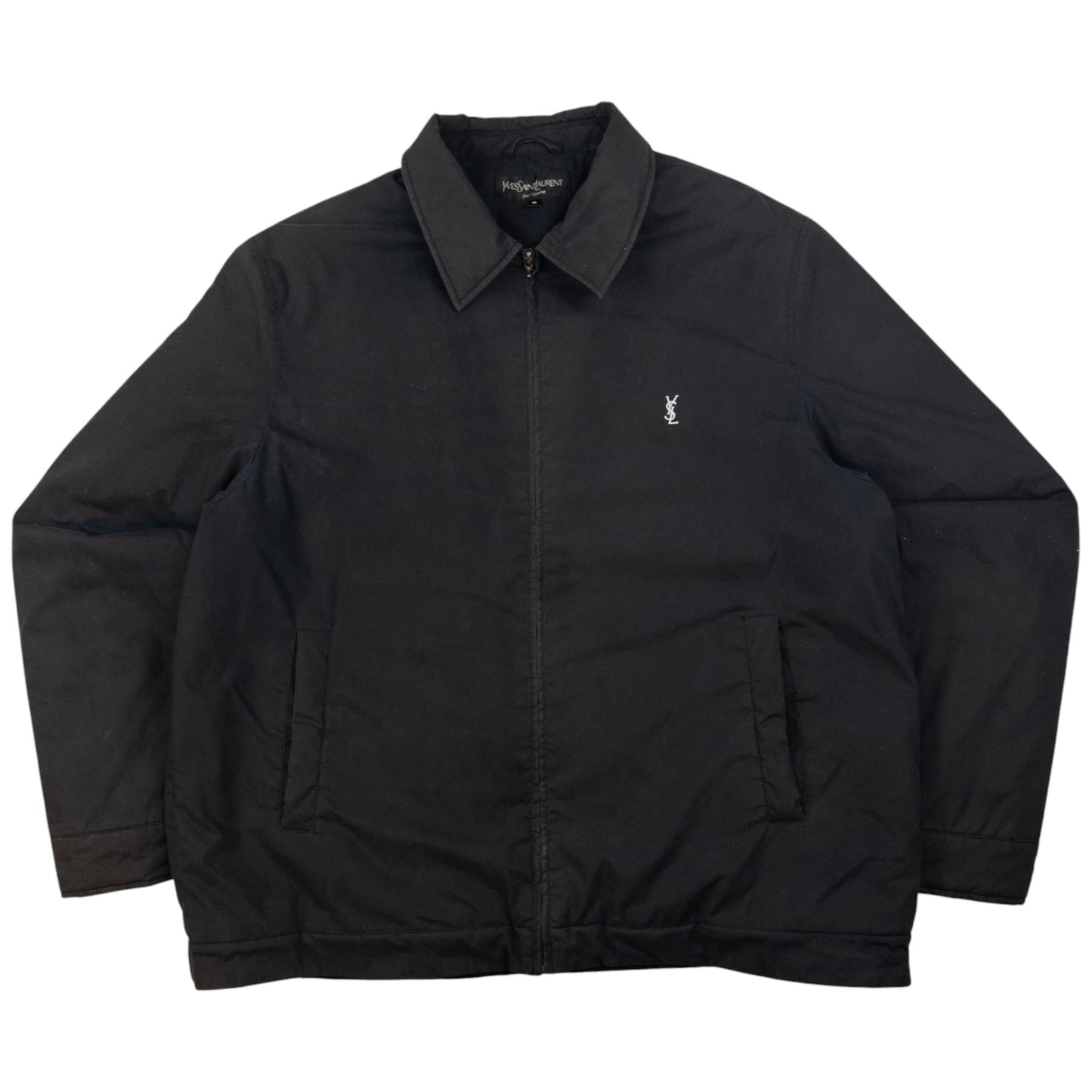 Vintage YSL Yves Saint Laurent Padded Zip Up Jacket Size XL
