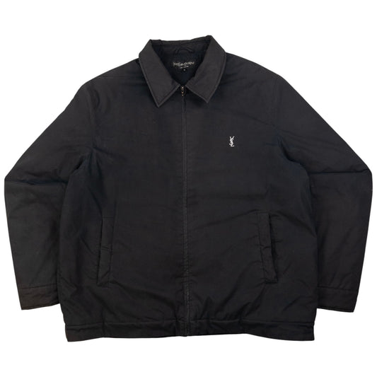 Vintage YSL Yves Saint Laurent Padded Zip Up Jacket Size XL