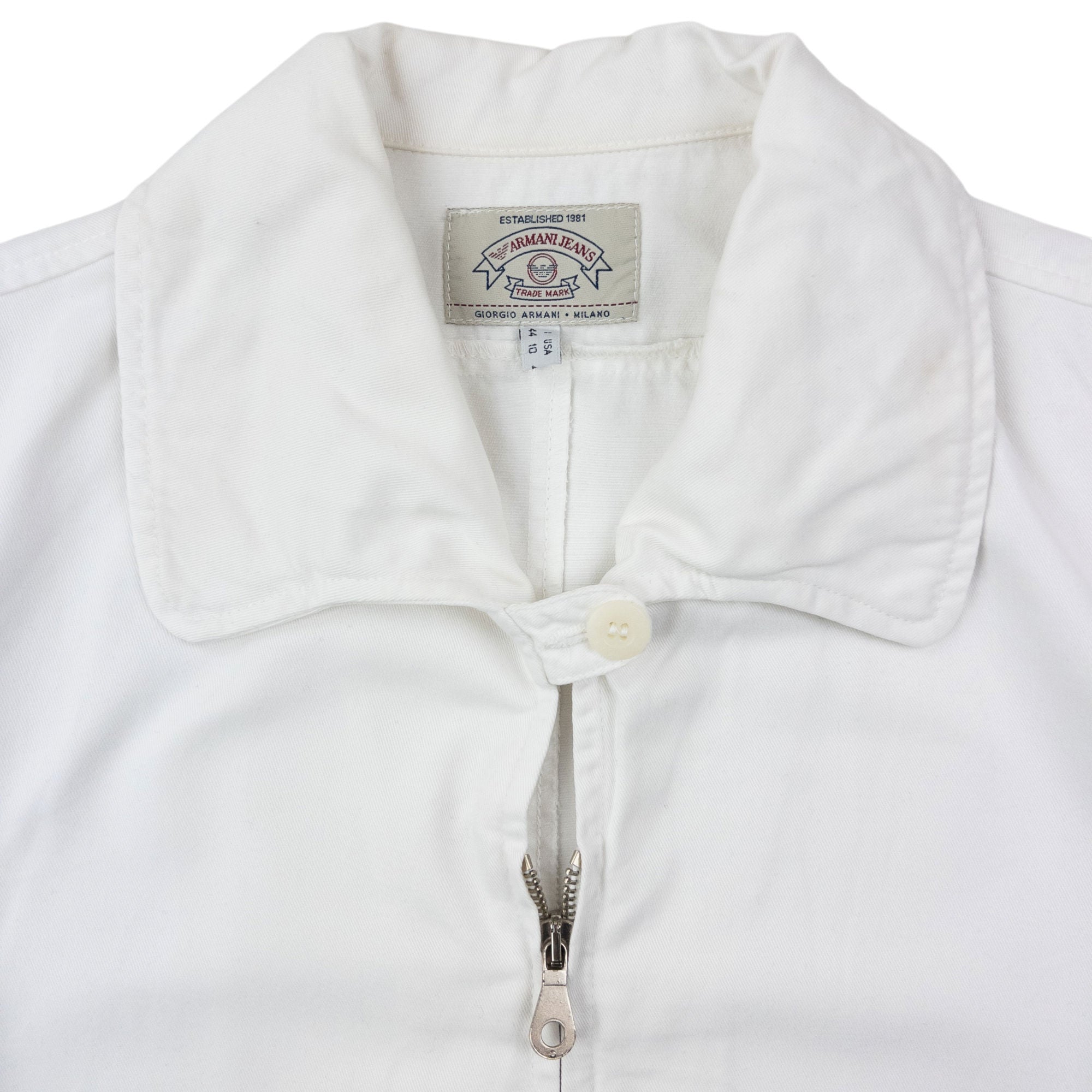 Vintage 90s Armani Jeans Zip Up Jacket Womens Size S