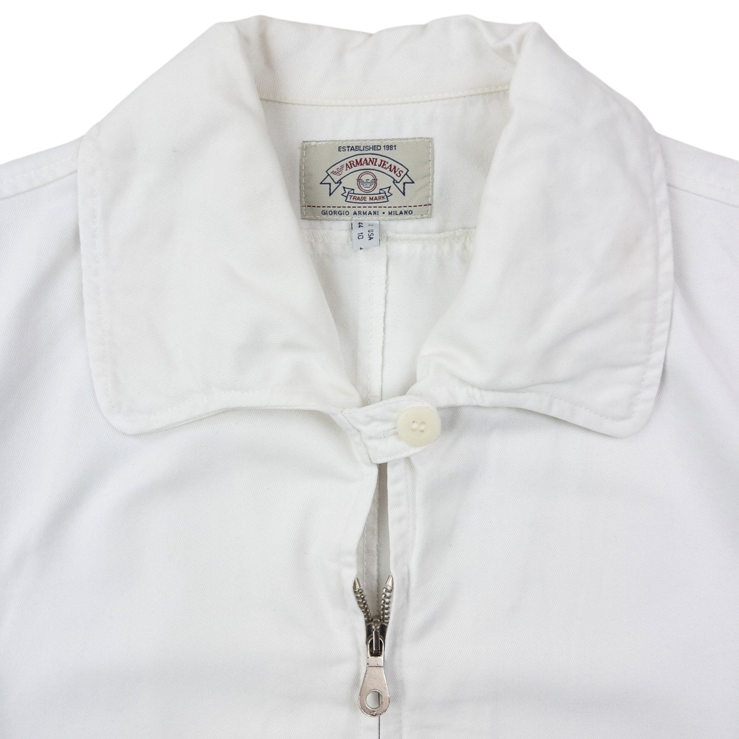 Vintage 90s Armani Jeans Zip Up Jacket Womens Size S