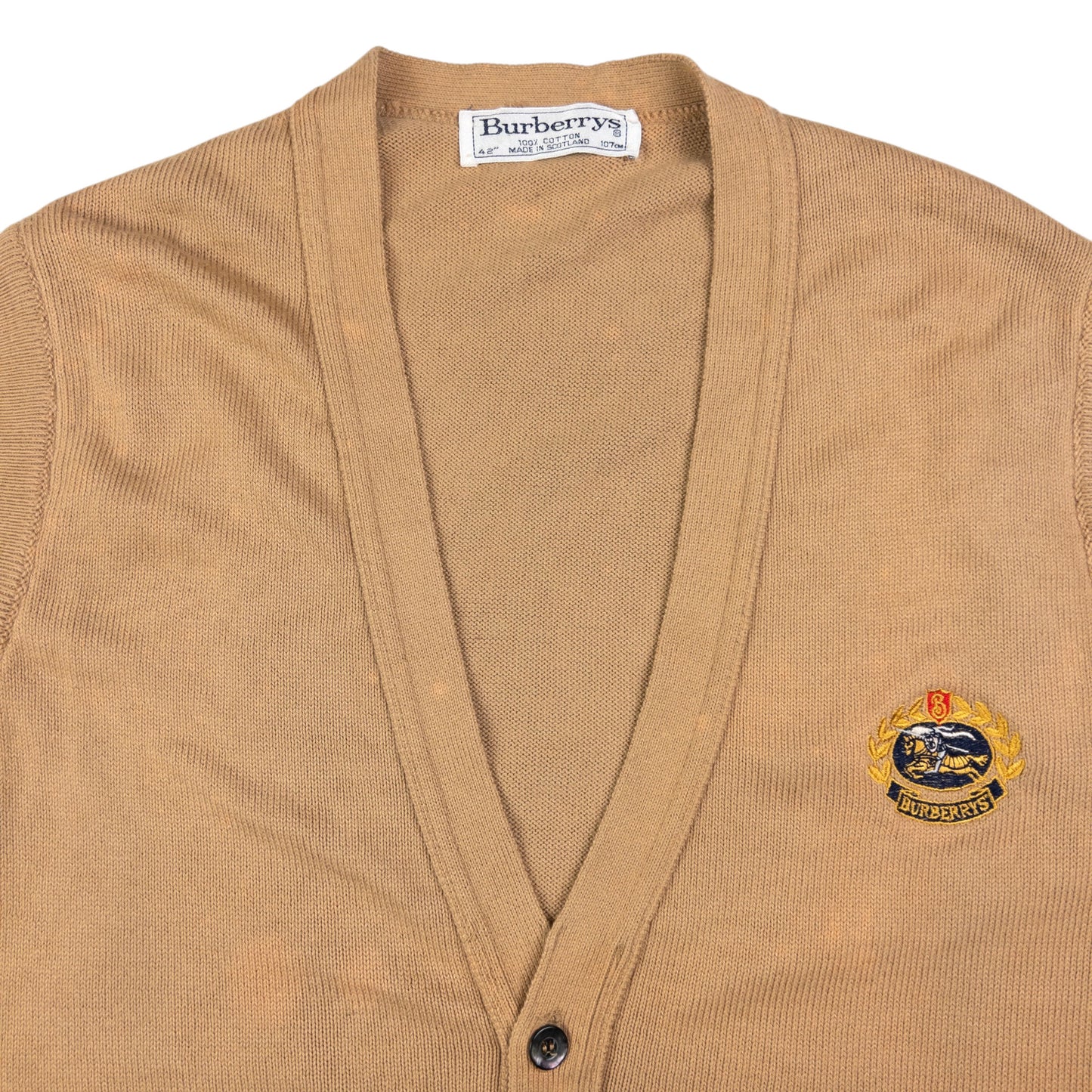 Vintage Burberry Cardigan Sweater Vest Size L