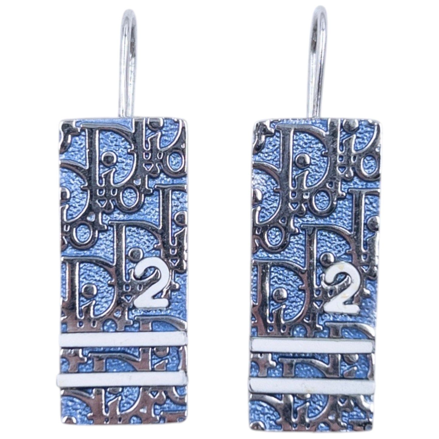 Vintage Dior Monogram Number Earrings
