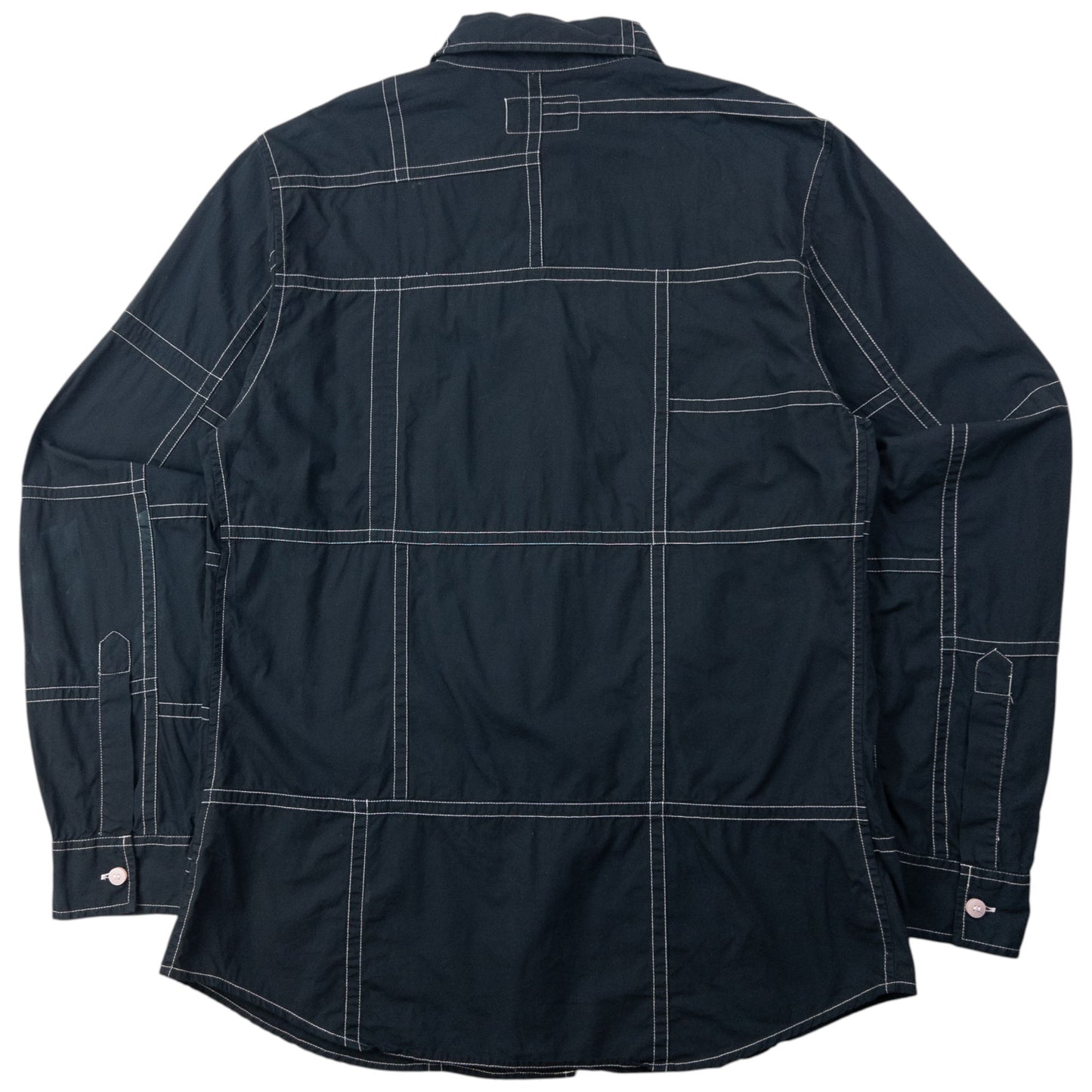 Vintage 2000s Armani Jeans Contrast Long Sleeve Button Up Shirt Size L