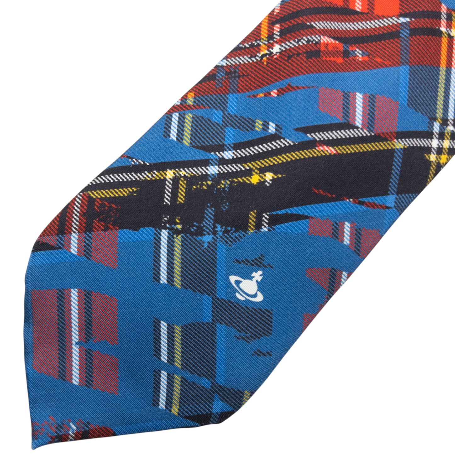 Vintage 2000s Vivienne Westwood Tartan Silk Tie
