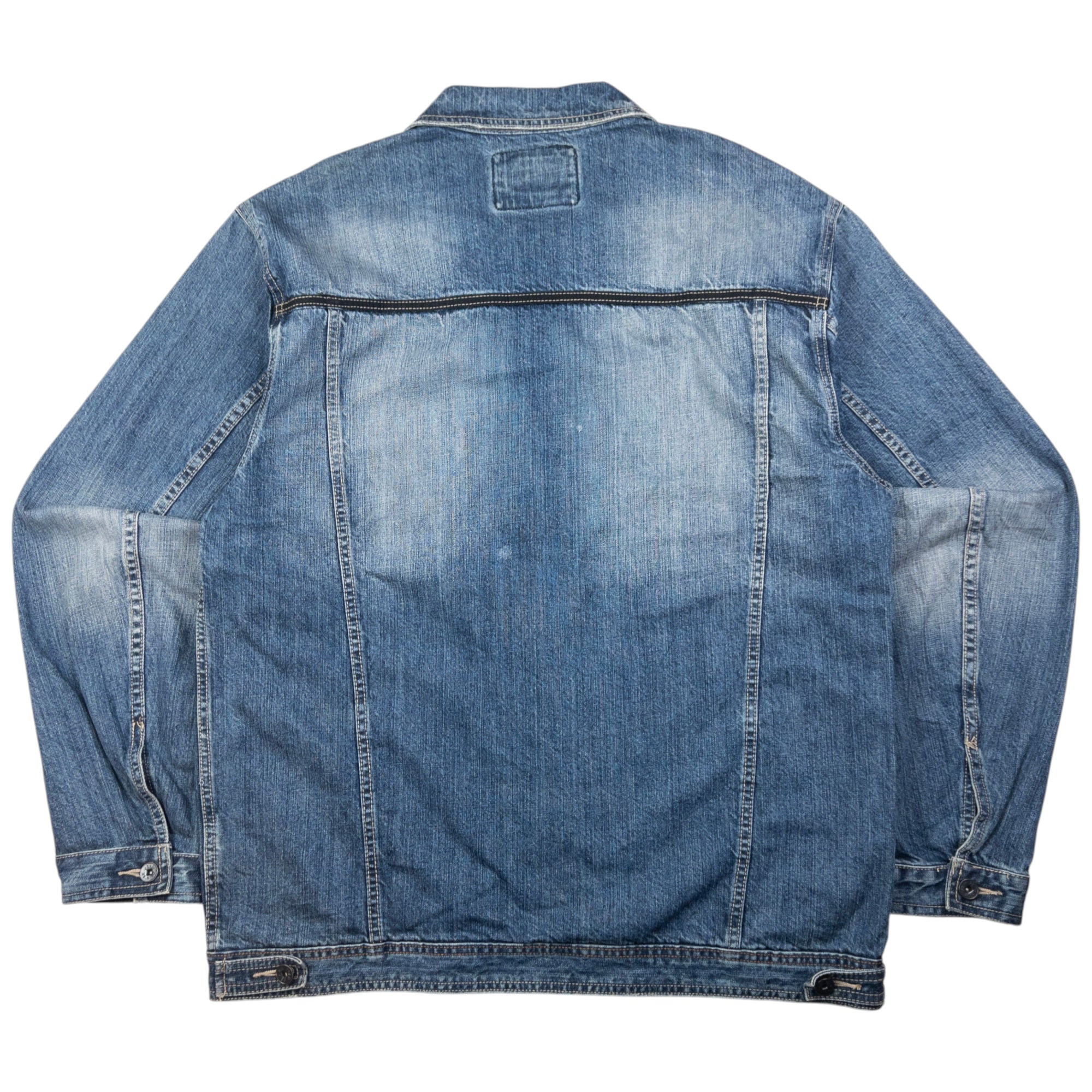 Vintage Marithe + Francois Girbaud Zip Up Denim Jacket Size XXL