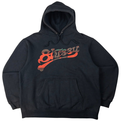 Vintage Stussy NYTLA Tartan Graphic Hoodie Size XL