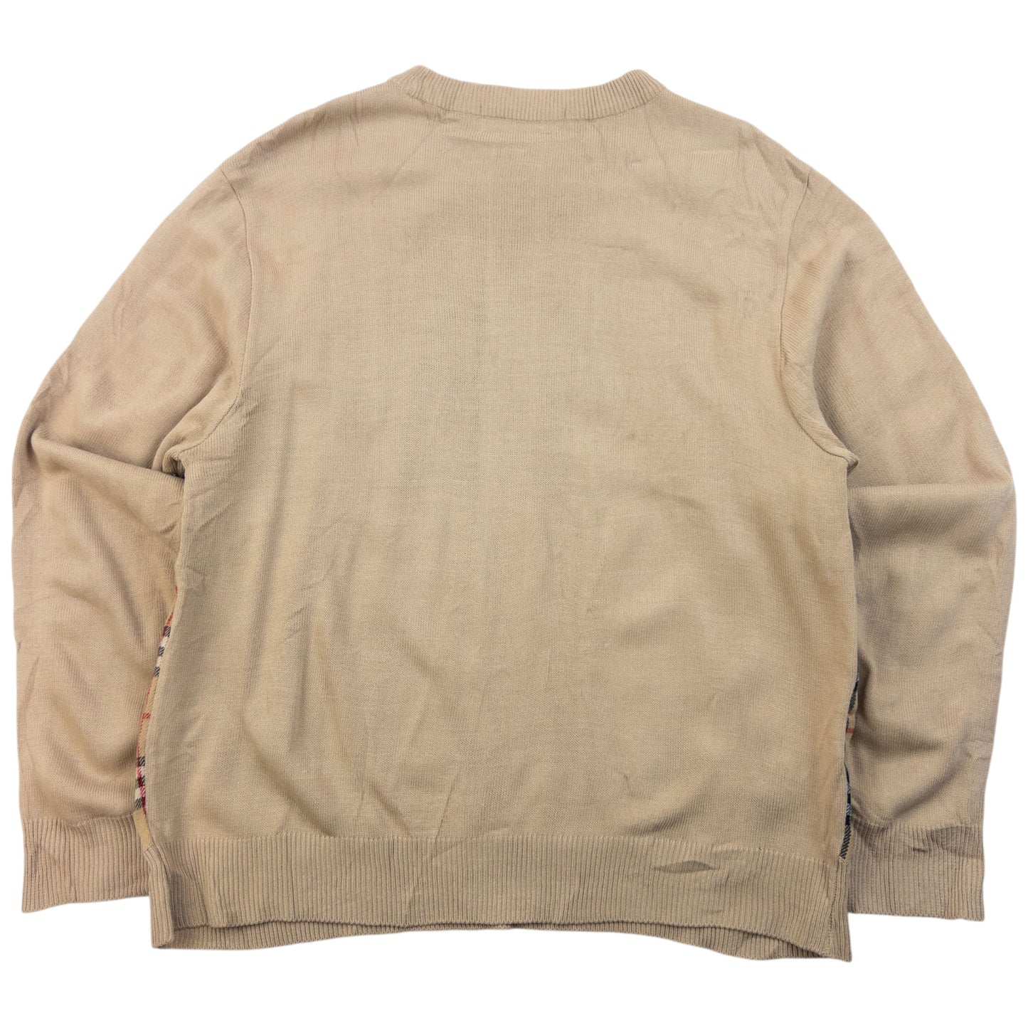 Vintage 90s Burberry Nova Check Jumper Size XS