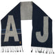 Vintage 2000s Armani Jeans Wool Tassel Scarf