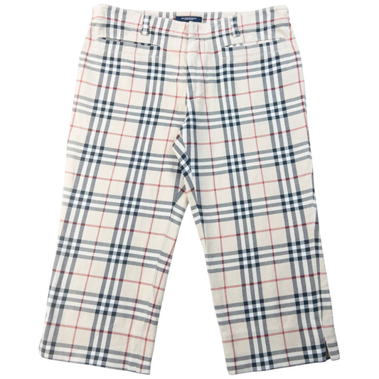 Vintage 2000s Burberry Nova Check Capri Trousers Womens Size W30