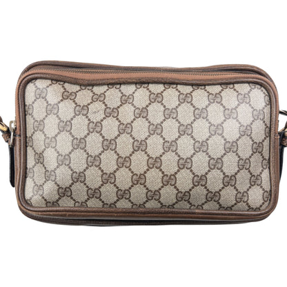 Vintage 80s Gucci Monogram Leather Crossbody Bag