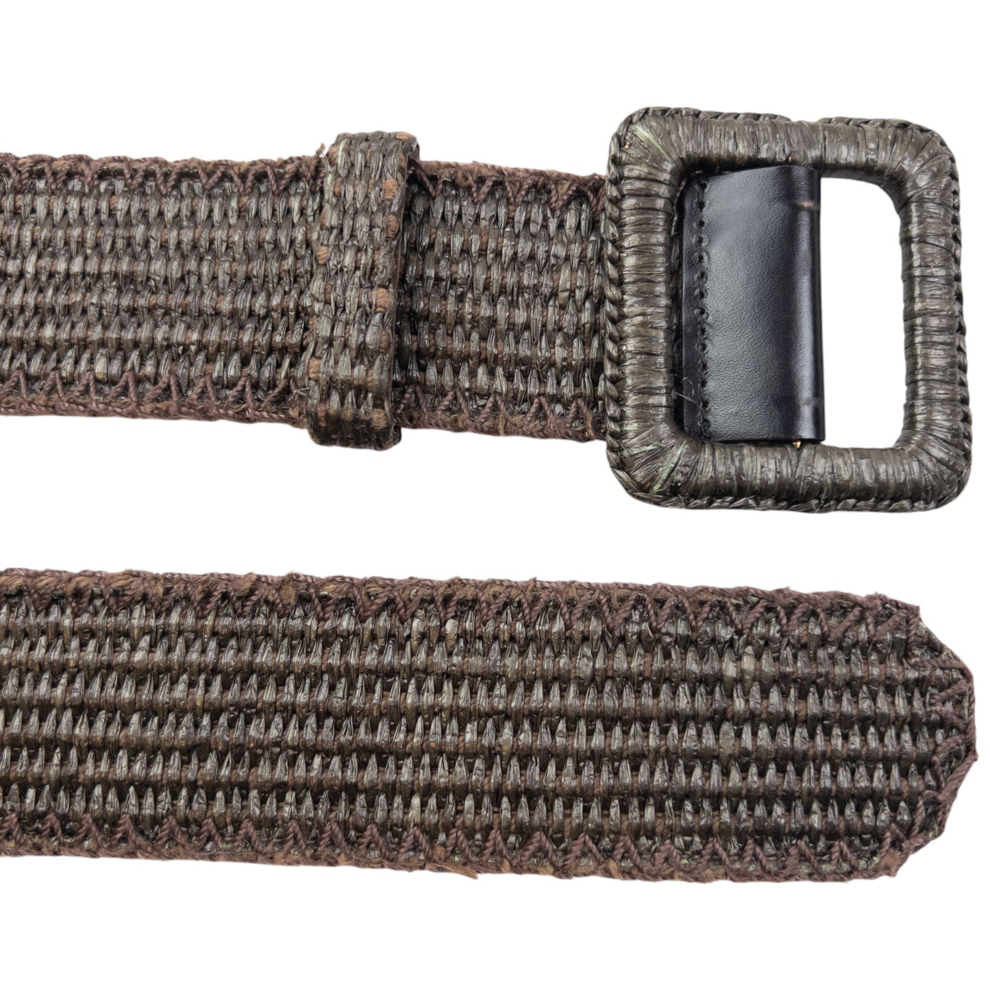 Vintage 90s YSL Yves Saint Laurent Woven Belt Size L