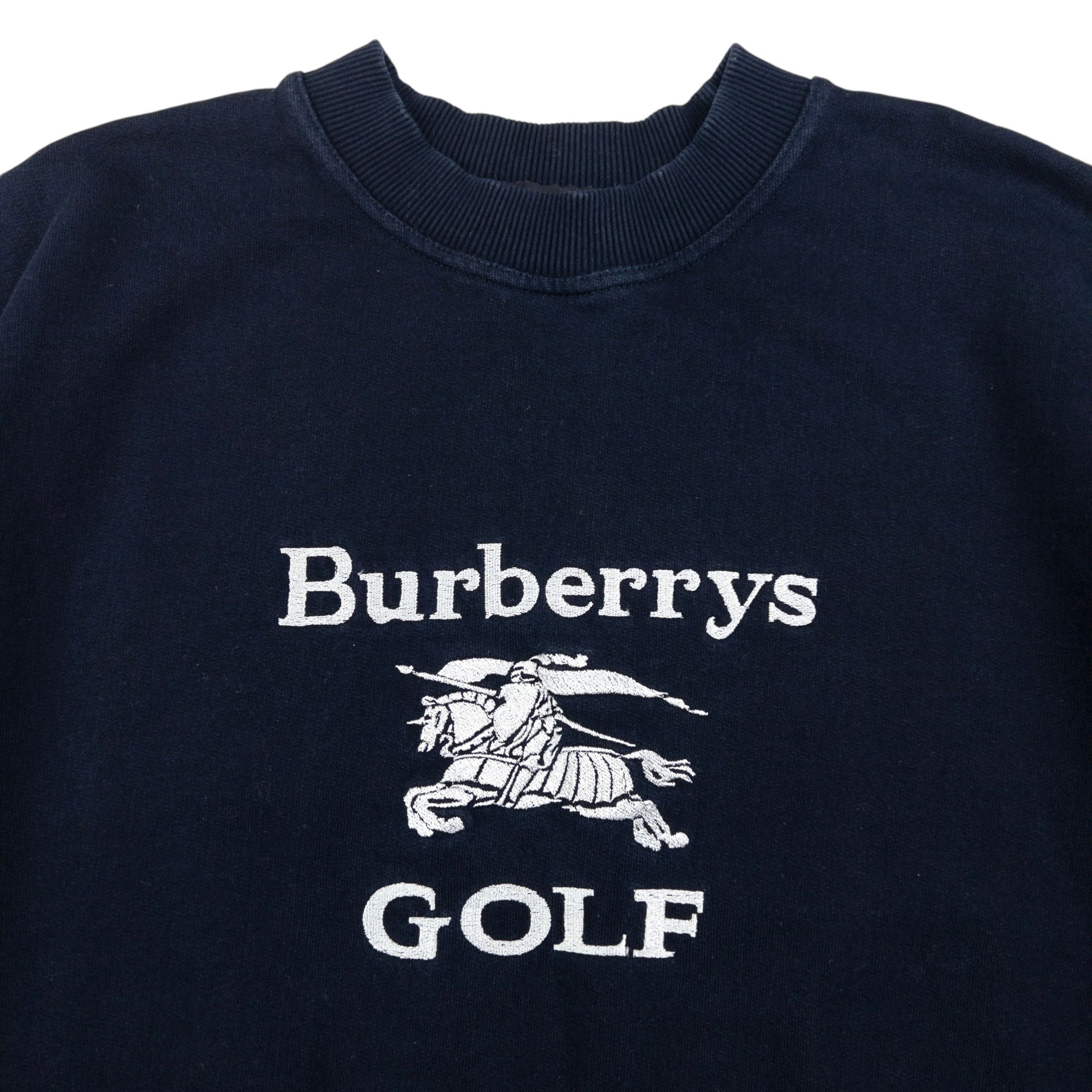 Vintage Burberry Golf Embroidered Sweatshirt Size M