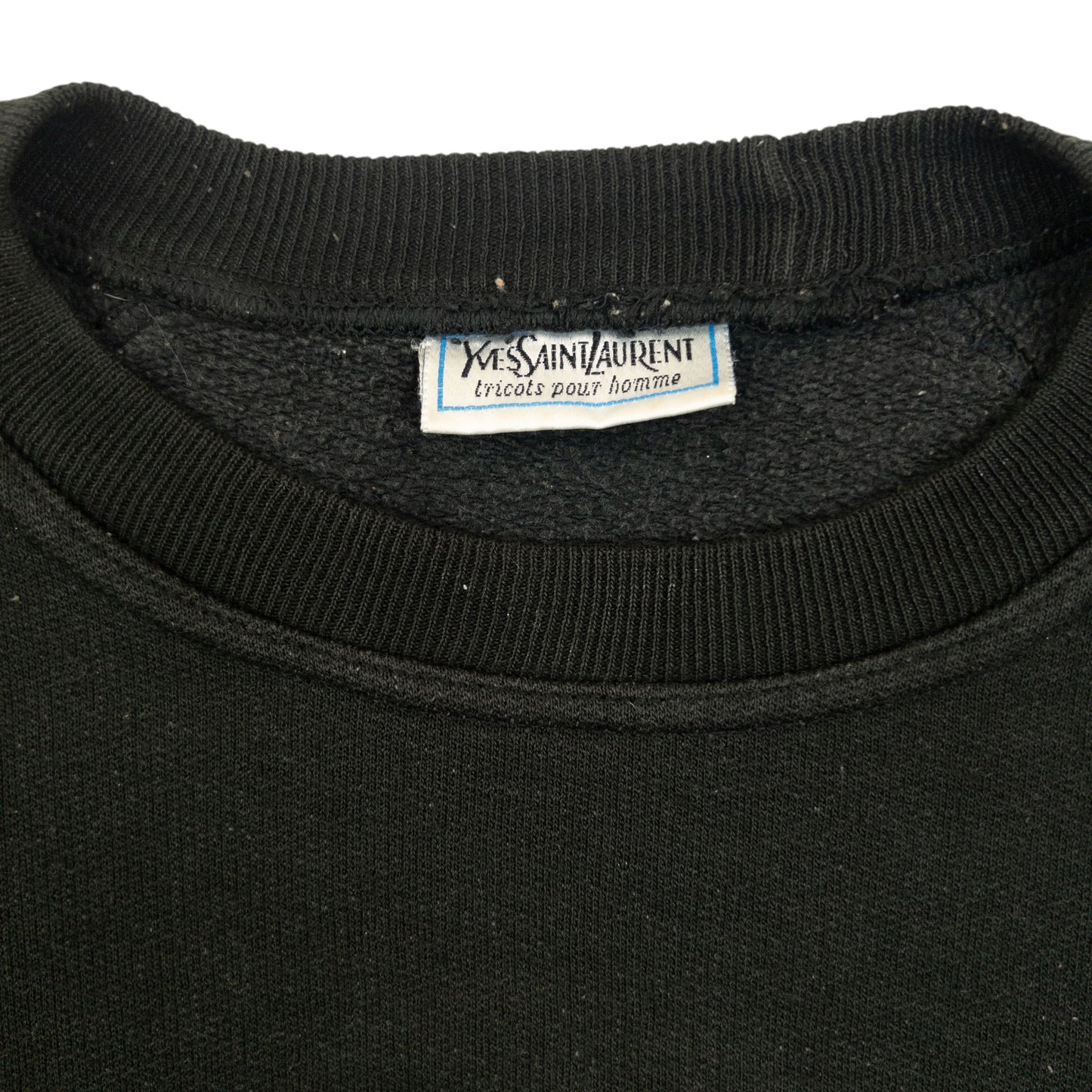 Vintage 80s YSL Yves Saint Laurent Embroidered Sweatshirt Size S