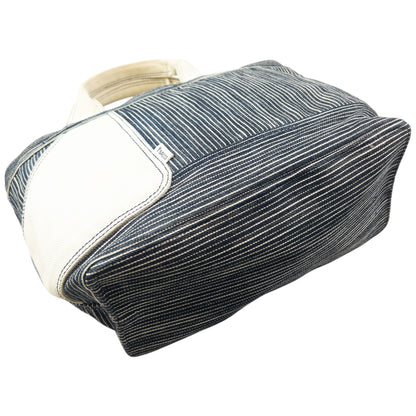 Vintage 2000s Y'Saccs By Yohji Yamamoto Striped Denim Handbag