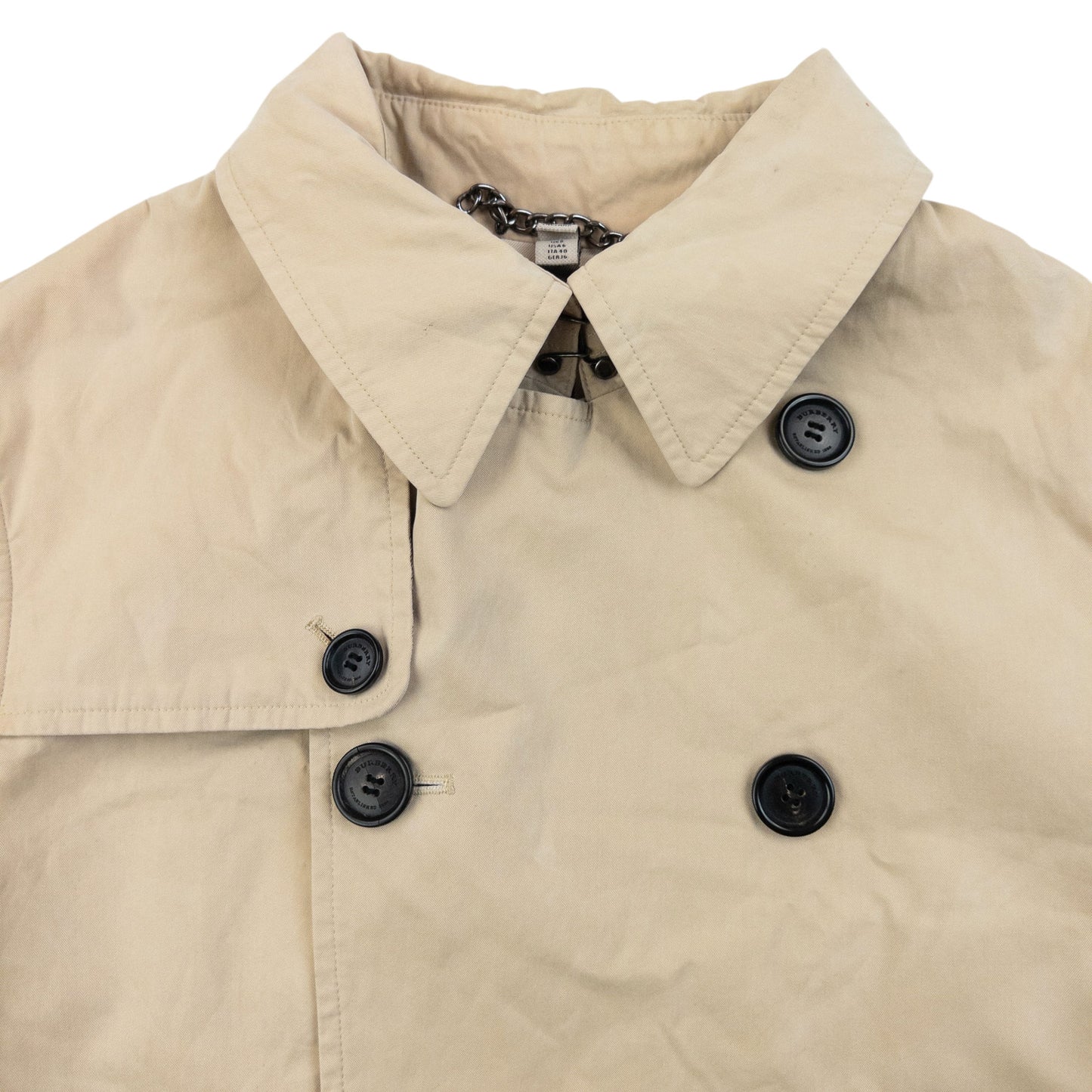 Vintage Burberry Nova Check Lined Trench Jacket Womens Size M