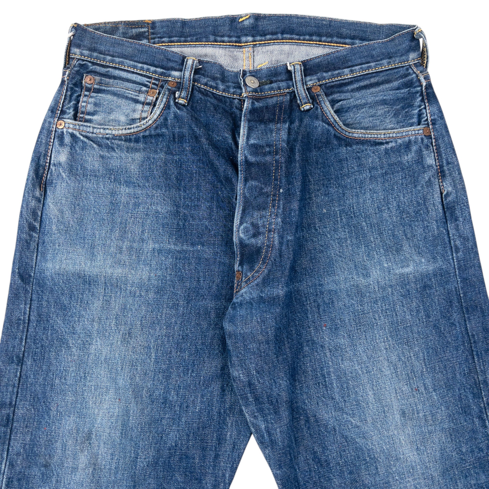 Vintage 2000s Evisu Gull Symbol Text Japanese Denim Jeans Size W31