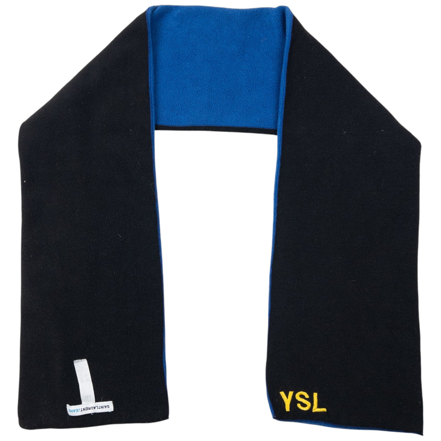 Vintage YSL Yves Saint Laurent Reversible Fleece Scarf