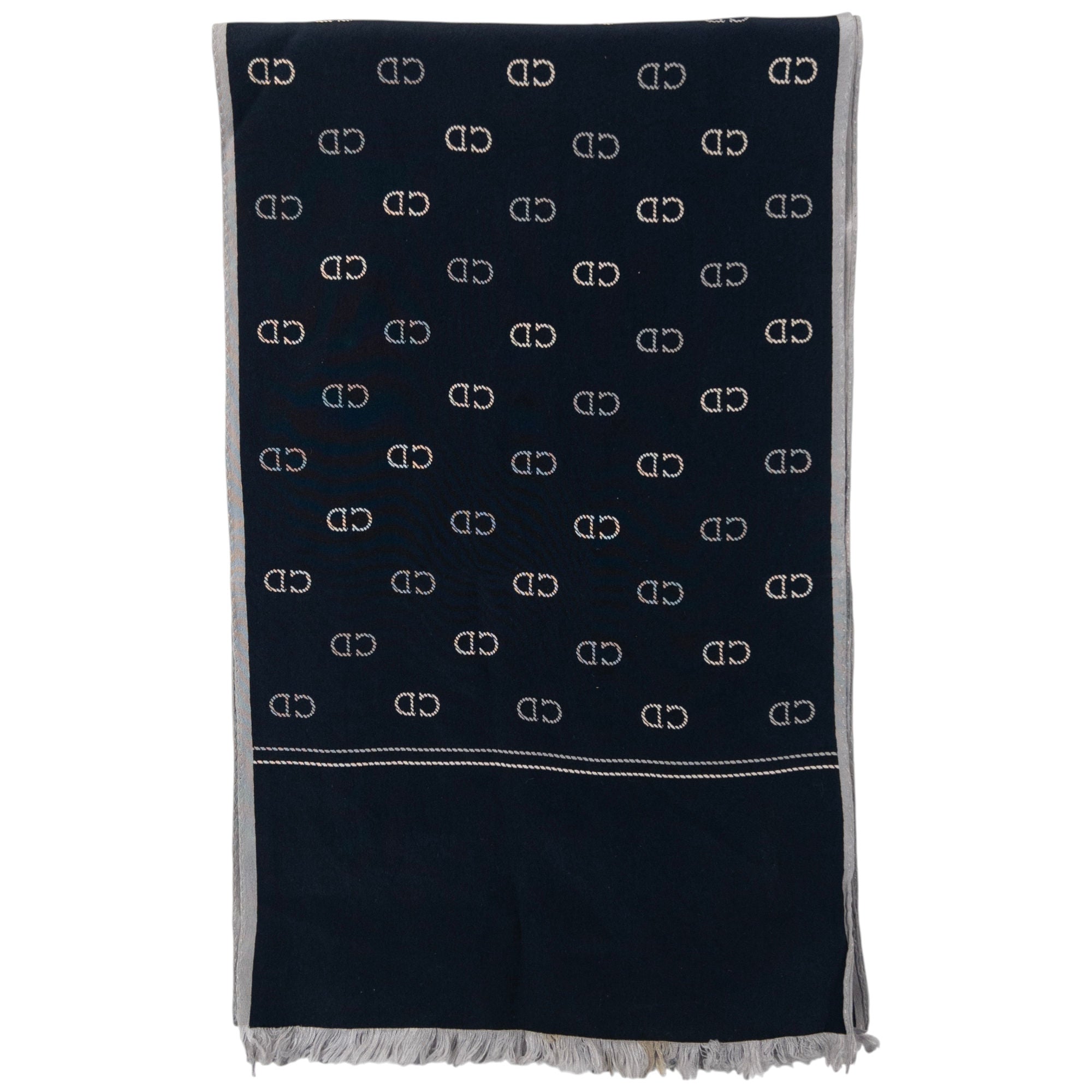 Vintage Dior Monogram Silk Scarf