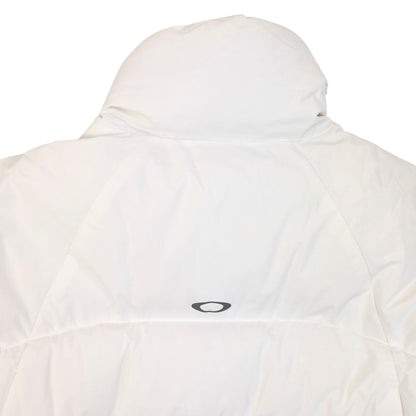 Vintage 2000s Oakley Zip Up Puffer Jacket in white (polyester), photo 7