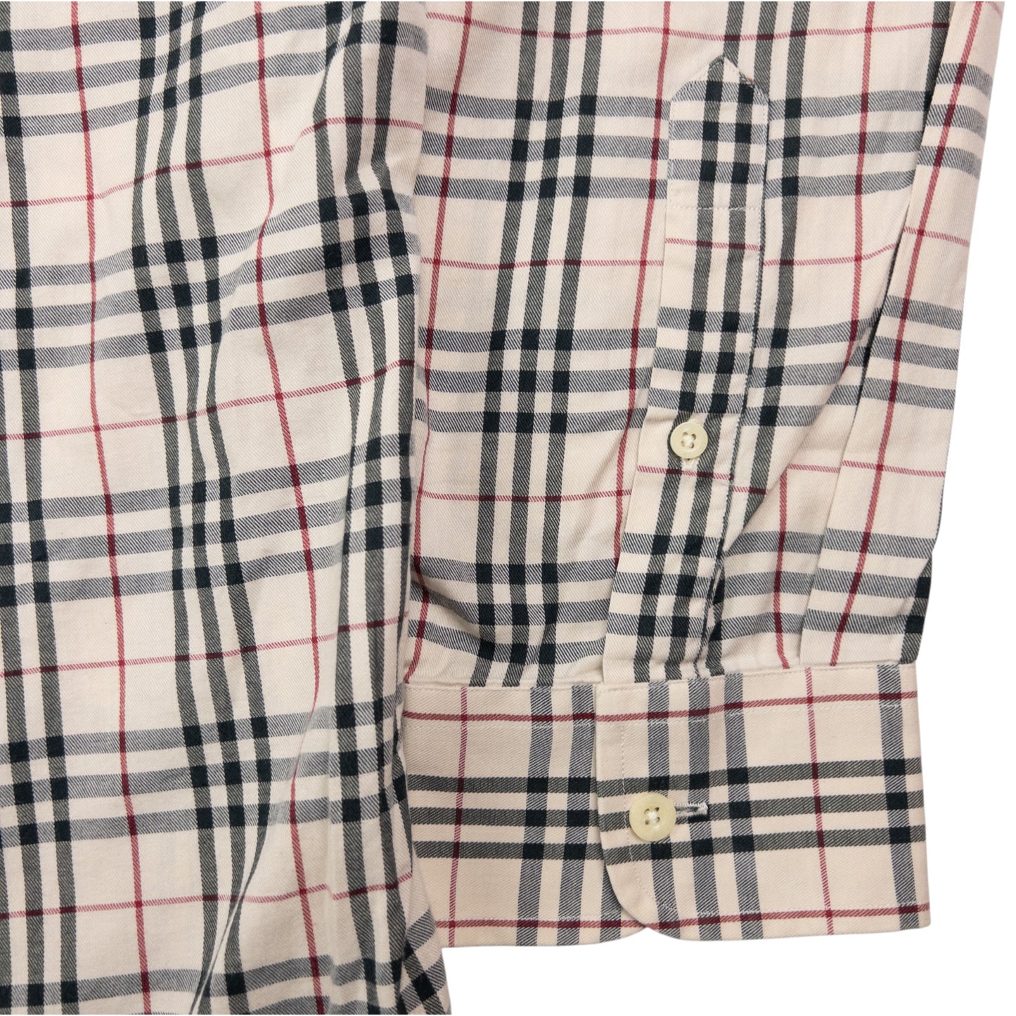 Vintage Burberry Nova Check Long Sleeve Button Up Shirt Size XL