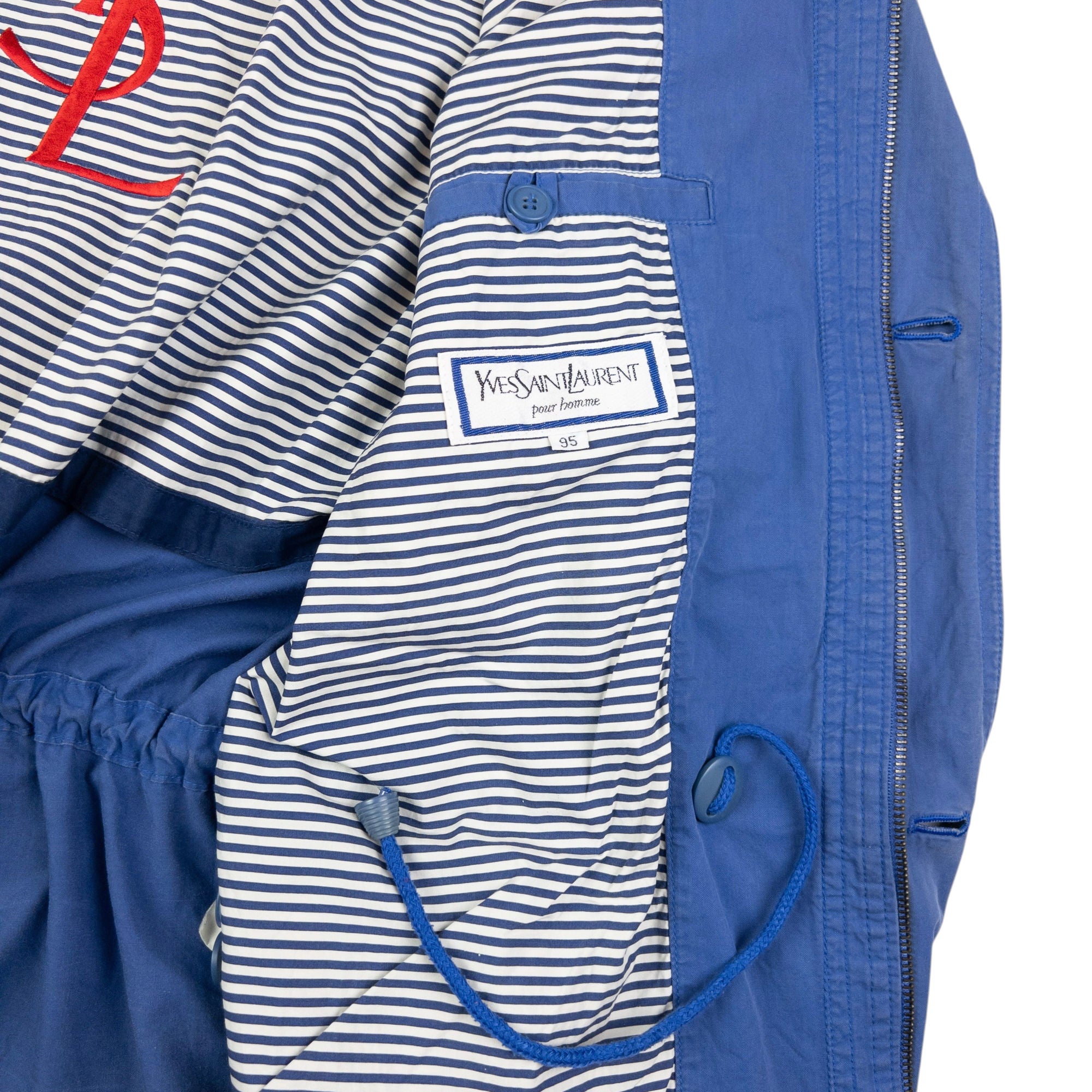 Vintage YSL Yves Saint Laurent Zip Up Jacket Size M