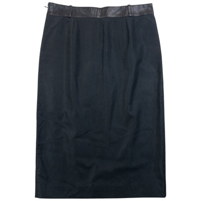 Vintage 90s Gucci By Tom Ford Leather Waist Skirt Womens Size W27