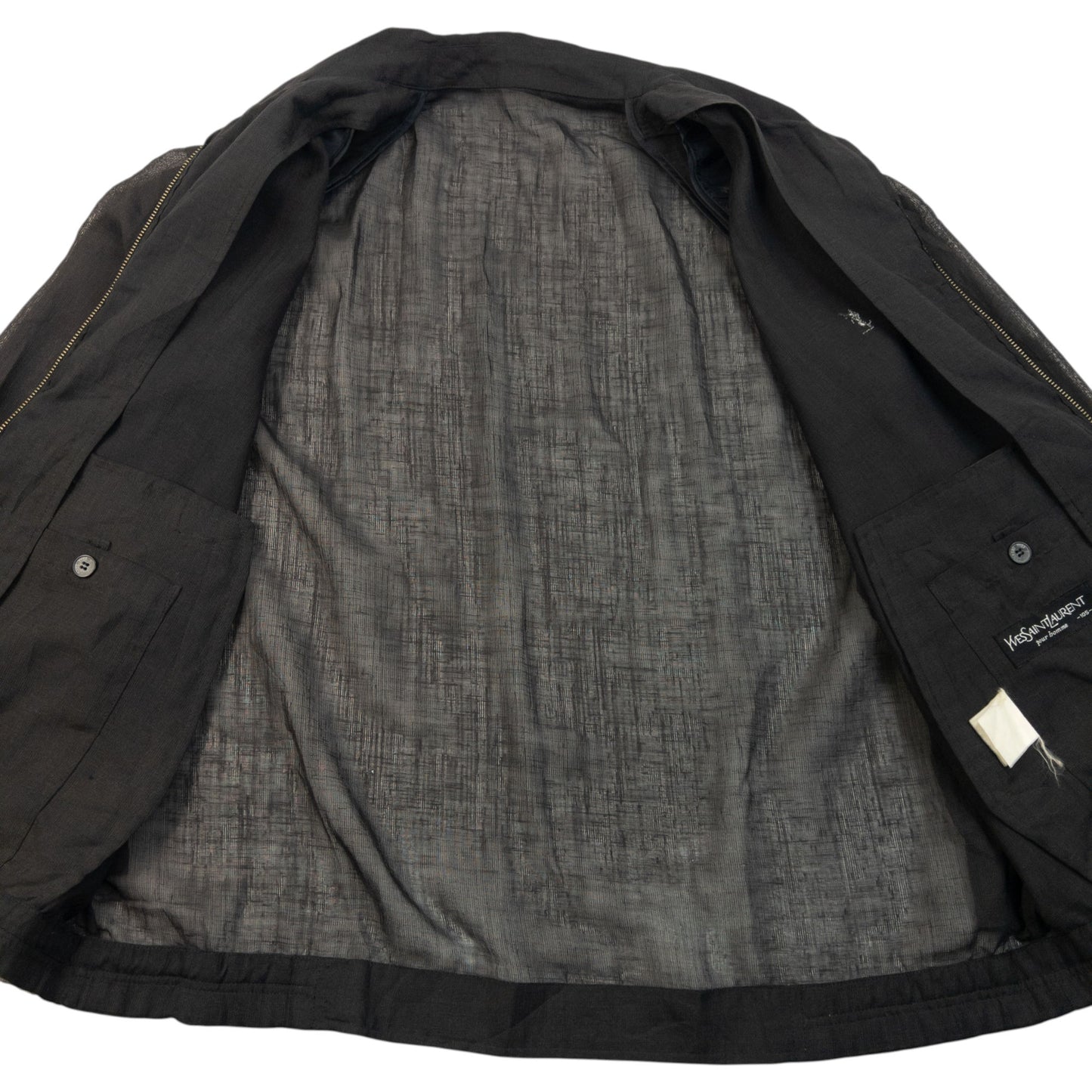 Vintage 90s YSL Yves Saint Laurent Harrington Jacket Size L