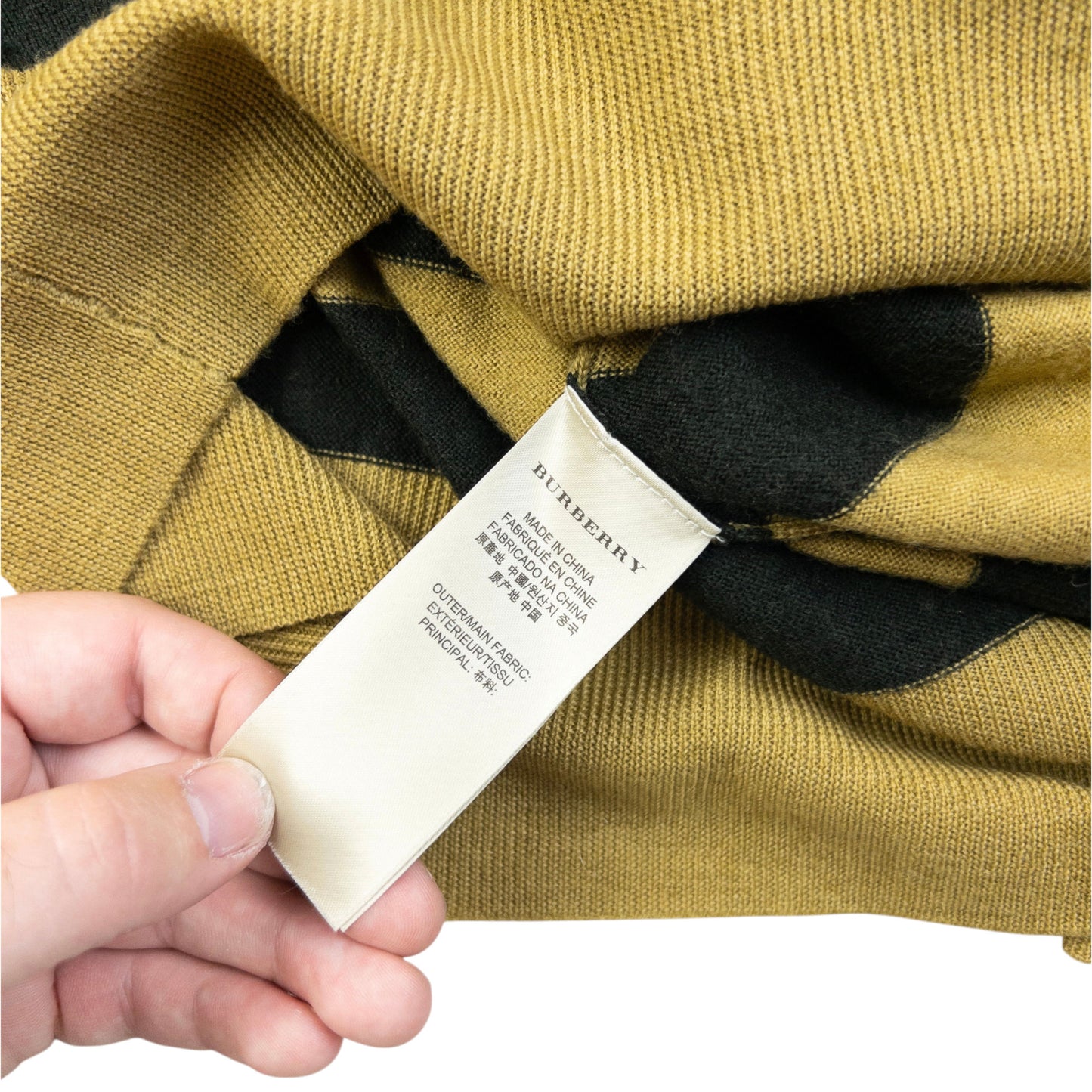 Vintage Burberry Brit Striped Wool Jumper Size XS