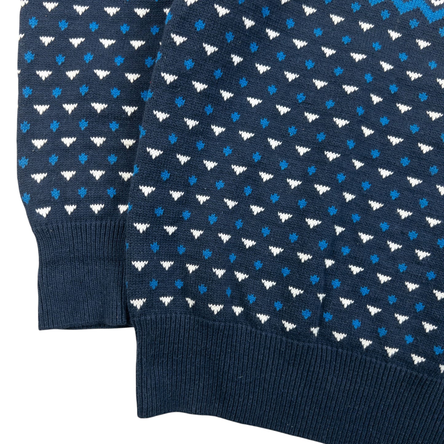 Vintage 80s YSL Yves Saint Laurent Pattern Knit Jumper Size S