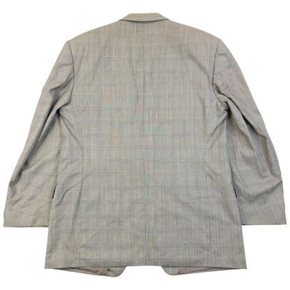 Vintage 90s YSL Yves Saint Laurent Checkered Jacket & Trousers Suit Set Size M