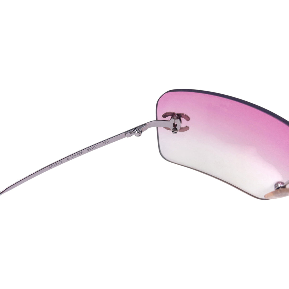Vintage 2000s Chanel Rimless Diamanté Sunglasses