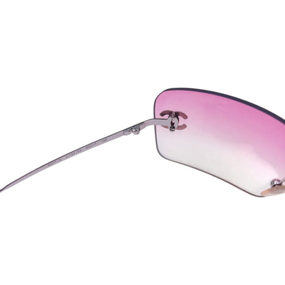 Vintage 2000s Chanel Rimless Diamanté Sunglasses