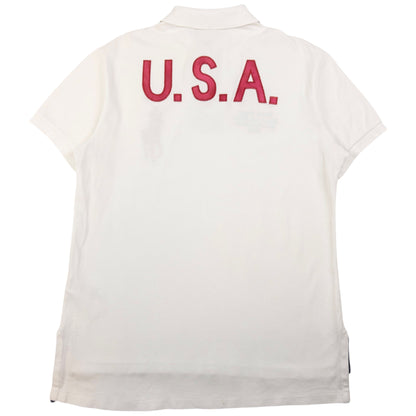 Vintage Polo Ralph Lauren USA Track & Field Championship Polo Shirt Size M