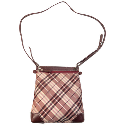 Vintage Burberry Blue Label Nova Check schoudertas uit de jaren 2000