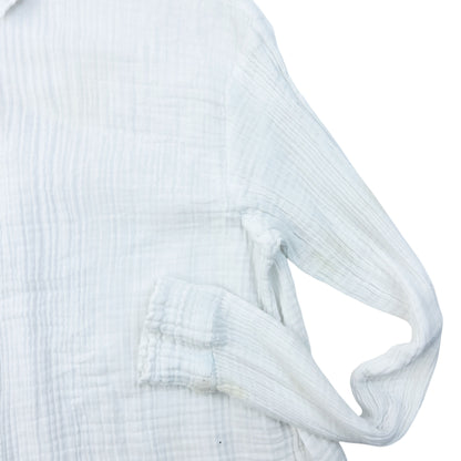 Vintage 90s Plantation By Issey Miyake Crinkle Button Up Shirt Womens Size S