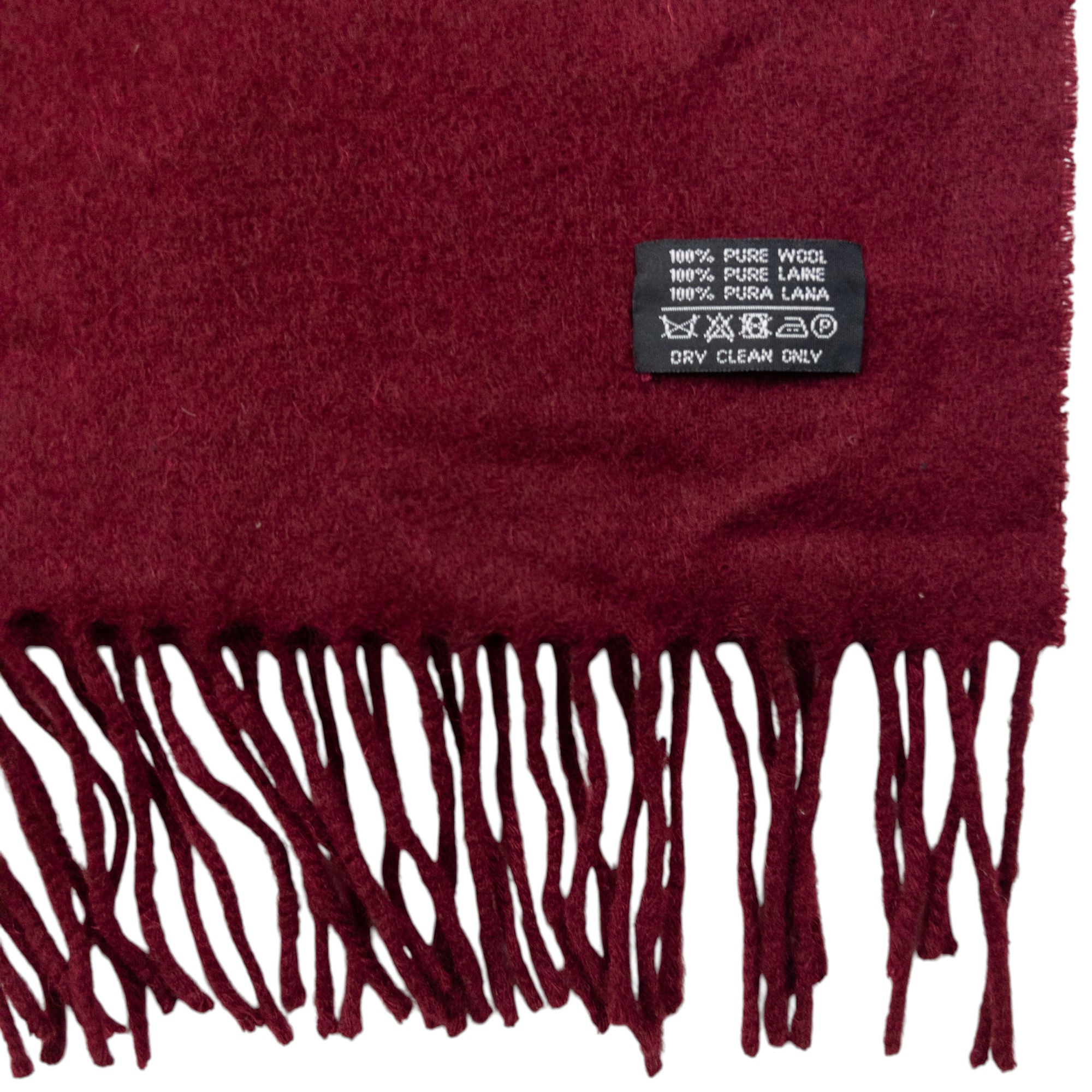 Vintage YSL Yves Saint Laurent Wool Tassel Scarf