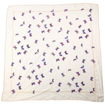 Vintage 2000s Dior Butterfly Print Silk Scarf
