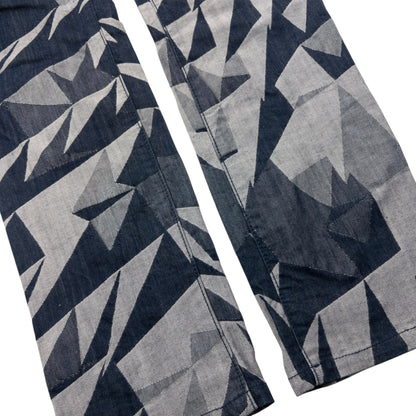 Vintage 2000s Issey Miyake A-POC Geometric Lightweight Denim Jeans Size W30