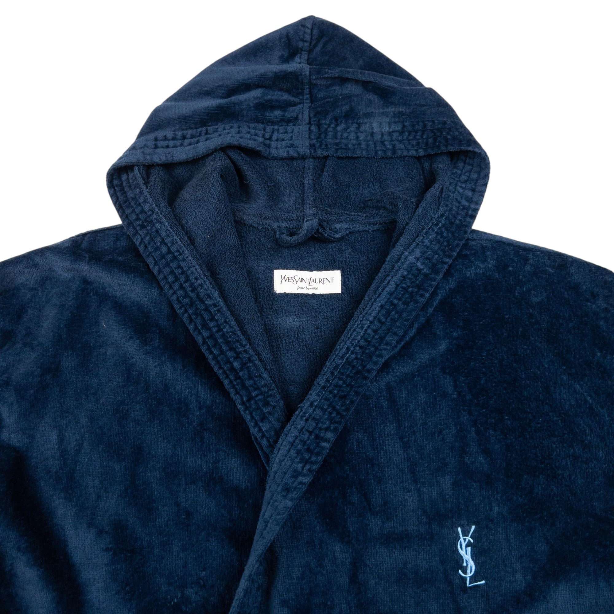 Vintage YSL Yves Saint Laurent Hooded Dressing Gown Size XXL