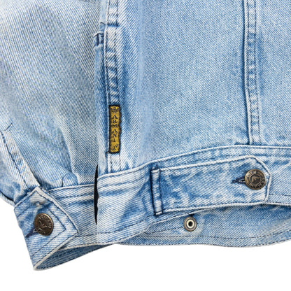 Vintage 90s Armani Jeans Button Up Denim Jacket Womens Size M