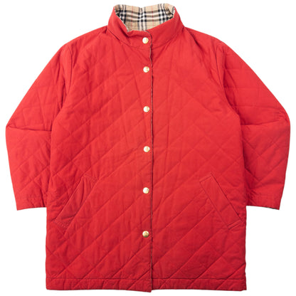 Vintage 90s Burberry Nova Check Quilted Reversible Jacket Size M