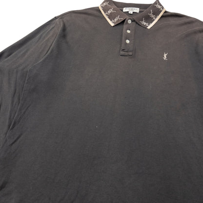 Vintage YSL Yves Saint Laurent Long Sleeve Polo Shirt Size M