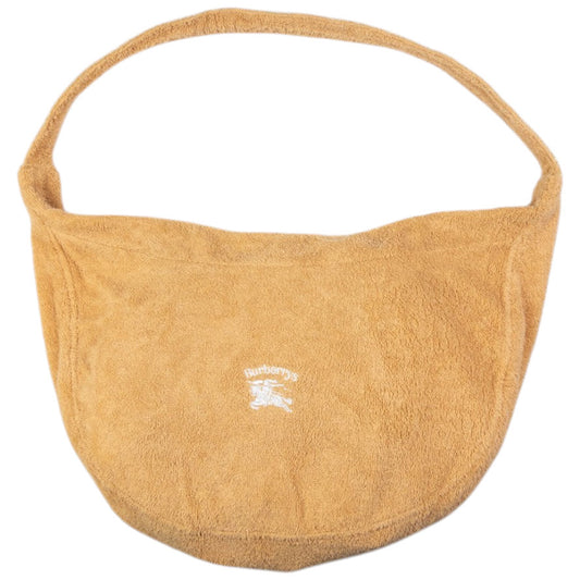 Vintage Burberry Terry Cloth Hobo Shoulder Bag