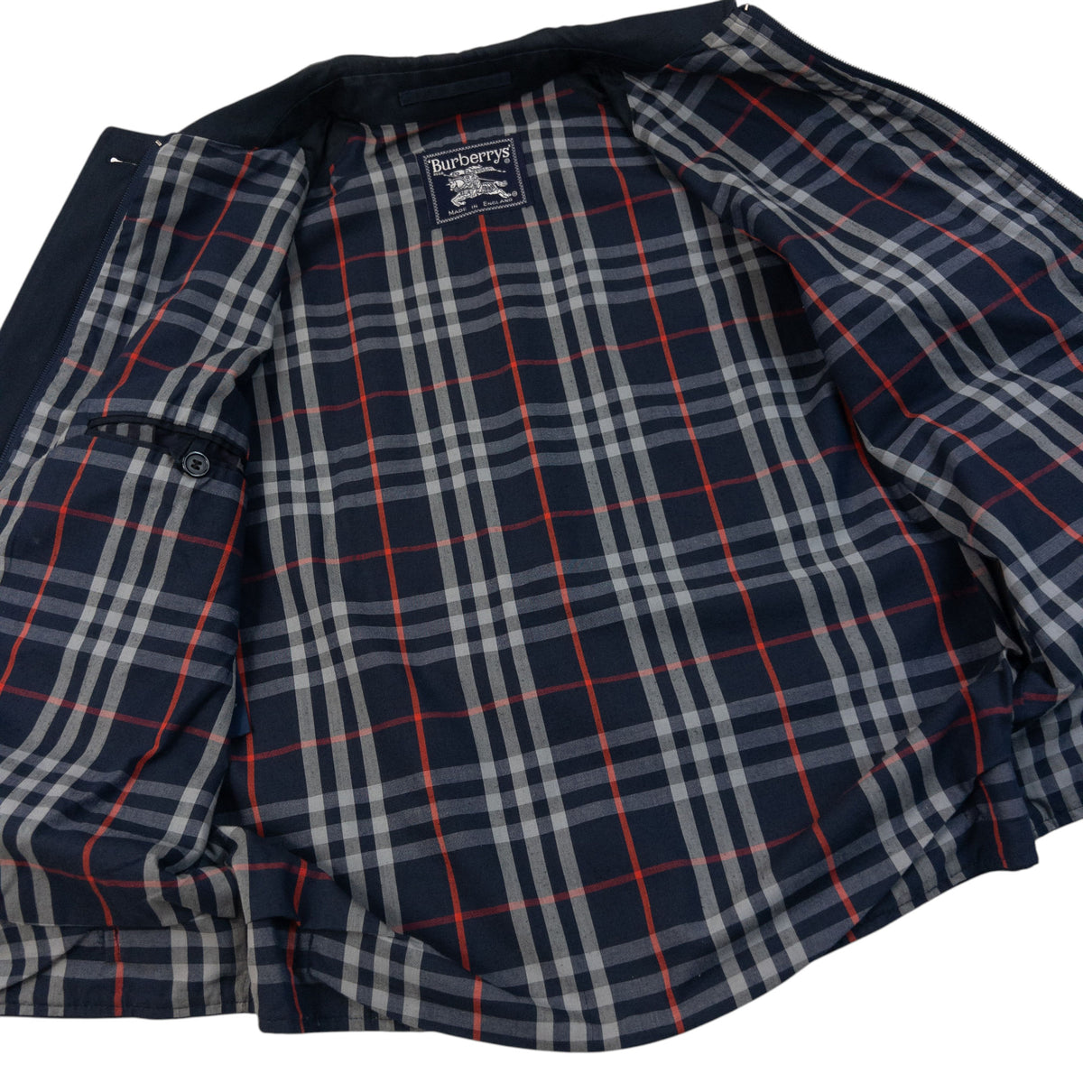Vintage 90s Burberry Nova Check Lined Jacket Womens Size M