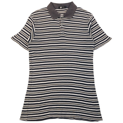 Vintage 2000s Issey Miyake Striped Polo Shirt Womens Size L