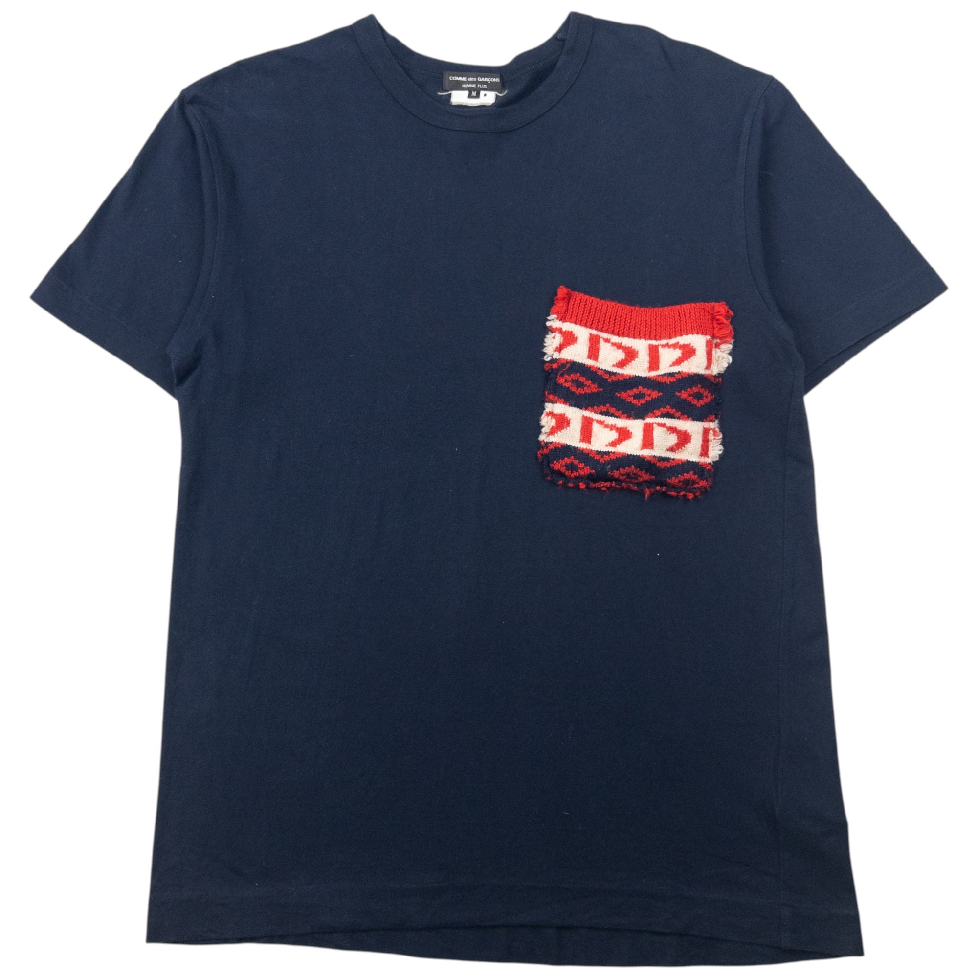Vintage 2010 Comme Des Garçons HOMME Knit Pocket T Shirt Size M